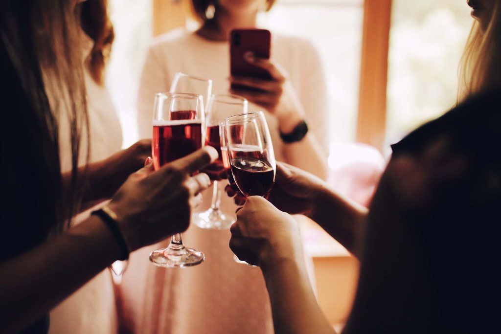 A glass of In Contrada Texas red wine